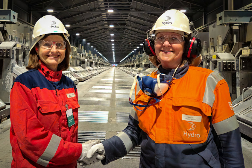 Marianne Wergeland Jenssen, Hydro Rein, and Wenche Eldegard, Hydro Sunndal
