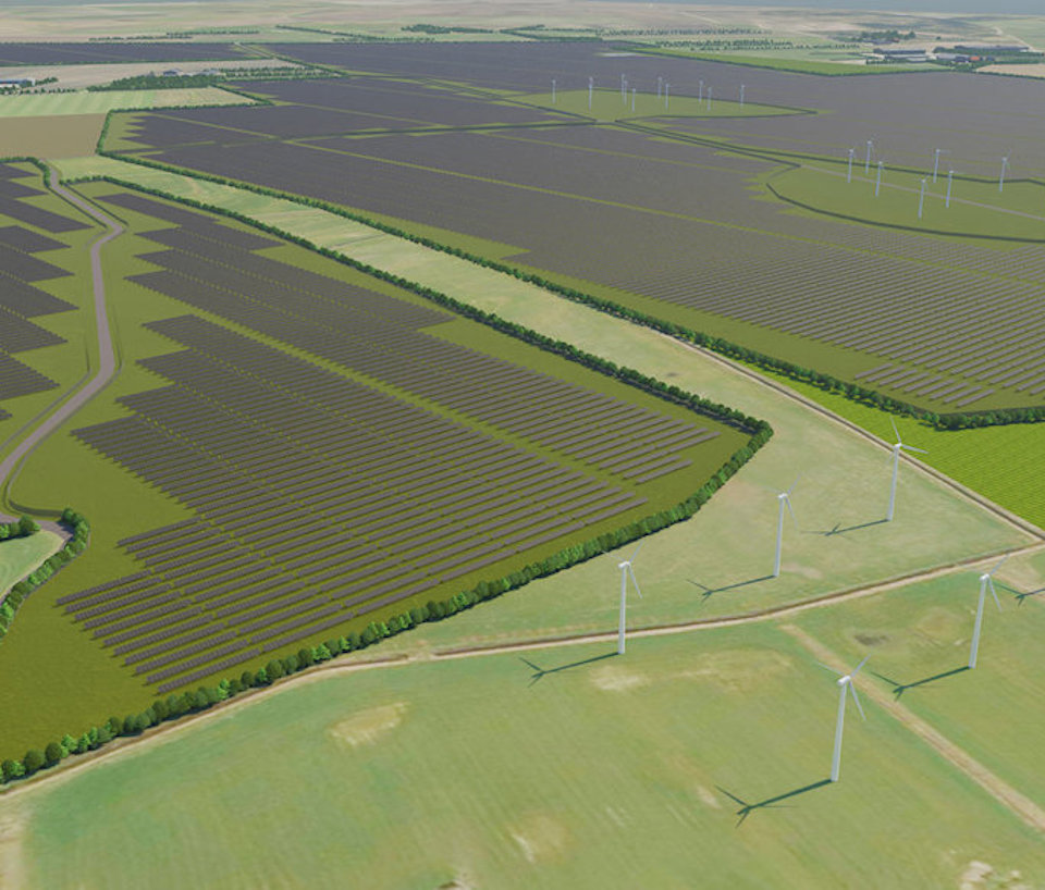 a large green field