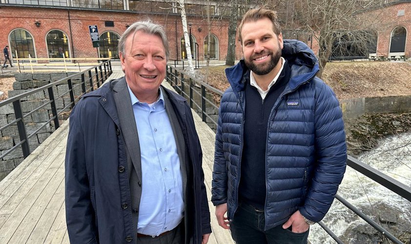 two men standing together