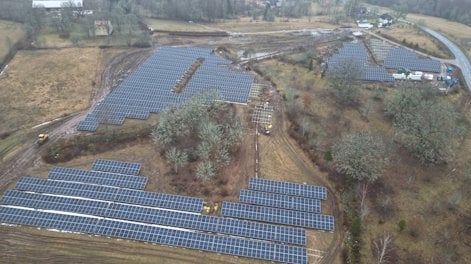 a large solar panel
