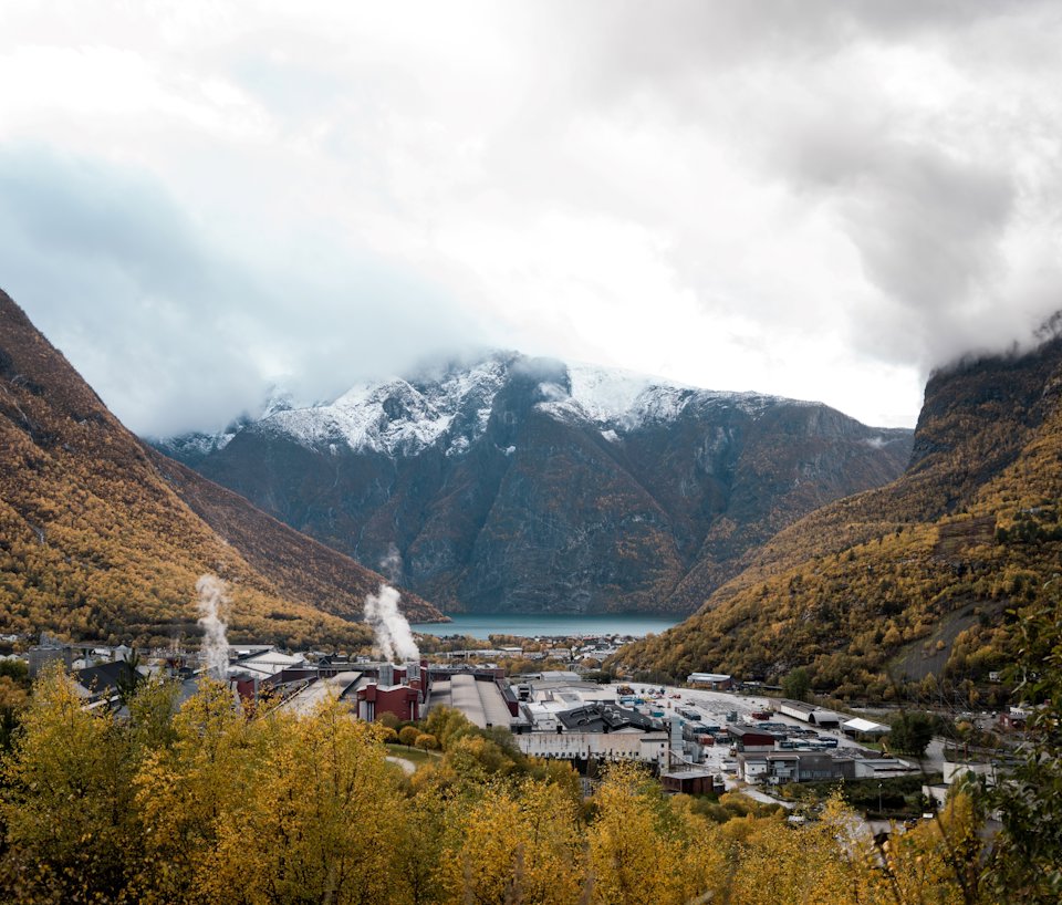 a town in the mountains